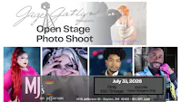 a poster for the open stage photo shoot