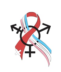 trans hiv aids ribbon