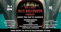 mr & miss mc's halloween party flyer