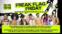 a flyer for freak flag friday