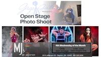 a poster for the open stage photo shoot