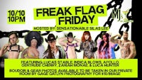 the flyer for freak flag friday