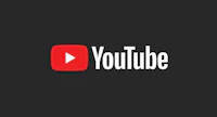 youtube logo on a black background