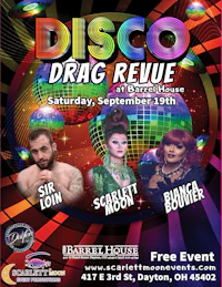 disco drag revue flyer
