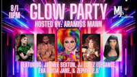 a flyer for a glow party